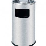 不銹鋼圓形商場垃圾桶