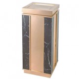 玫瑰金大理石酒店垃圾桶
