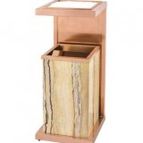 玫瑰金移動垃圾桶