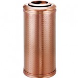 高檔玫瑰金商務室內果皮箱