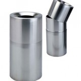 不銹鋼圓形商場垃圾桶