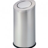 酒店斜蓋不銹鋼環保果皮箱