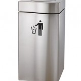 搖蓋室內酒店辦公室商用不銹鋼垃圾桶