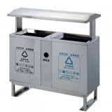 戶外分類方形垃圾桶