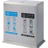 不銹鋼彈蓋環(huán)衛(wèi)垃圾桶