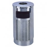 耐用立式?jīng)_孔不銹鋼商場垃圾桶