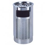 室內立式沖孔菊花格不銹鋼垃圾桶