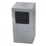 方形不銹鋼單桶果皮箱