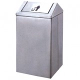 商場不銹鋼搖蓋垃圾桶