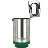 戶外不銹鋼揭蓋垃圾桶