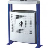 戶外街道沖孔鋼制垃圾桶