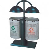 裝飾路燈式鋼制垃圾桶