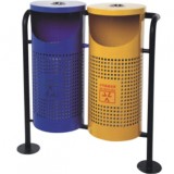 透氣分類鋼制垃圾桶