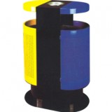 圓形戶外分類鋼制垃圾桶