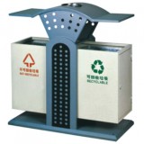 街區沖孔分類鋼制垃圾箱