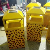 廣州天河軟件園戶外鋼制垃圾桶價格是多少