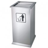 室內方形不銹鋼商場垃圾桶