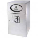 商場(chǎng)不銹鋼推蓋垃圾桶