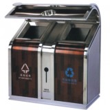 不銹鋼戶外分類垃圾桶