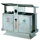 戶外城市街道環(huán)保不銹鋼分類垃圾桶