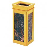 室內(nèi)靠墻立式鈦金座地果皮箱