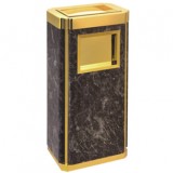 大理石鈦金座地煙灰桶