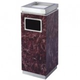 方形水晶彩色不銹鋼果皮箱