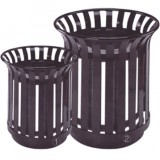 校園花籃式鋼制垃圾桶