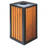 圓孔鋼木垃圾桶