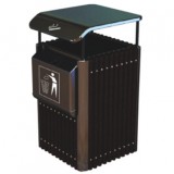 獨(dú)立煙灰缸鋼木垃圾桶