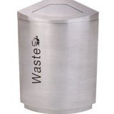 單筒環(huán)保不銹鋼商場(chǎng)專(zhuān)用單桶垃圾桶