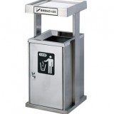 不銹鋼戶外帶煙灰缸垃圾桶