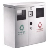 不銹鋼商務分類垃圾桶