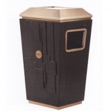 高檔酒店烤漆鐵皮垃圾桶