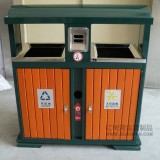 珠海公園景區環保鋼木垃圾桶使用案例