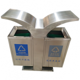 創(chuàng)意市政街道分類不銹鋼垃圾箱