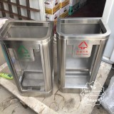 山東濟南地鐵站防爆不銹鋼垃圾桶采購