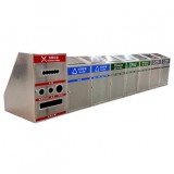 小區大容量不銹鋼分類垃圾桶