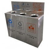 室內(nèi)方形直投口不銹鋼垃圾桶