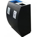 室內直投口噴塑分類不銹鋼垃圾桶