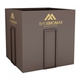 售樓部噴塑方形不銹鋼景觀花盆