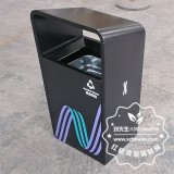 深圳奧特萊斯方形不銹鋼垃圾桶定制