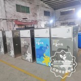 河北唐山美食街不銹鋼分類垃圾桶案例