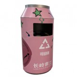 室內易拉罐造型鍍鋅板鐵皮垃圾桶