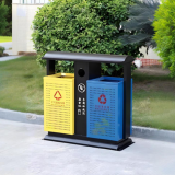 分類之美戶外噴粉金屬垃圾桶的定制革命