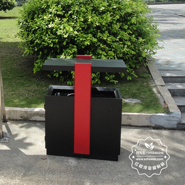 校園分類鋼制垃圾箱圖片2