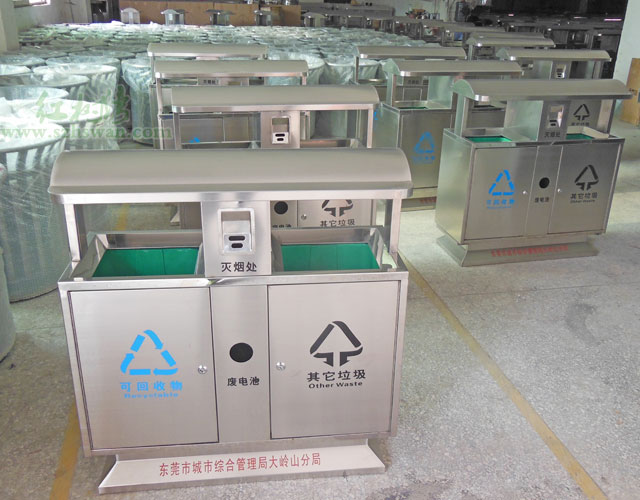 不銹鋼垃圾桶和鐵板噴塑烤漆垃圾桶工藝區別