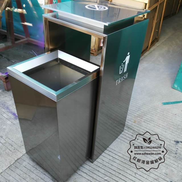立式不銹鋼垃圾桶圖片001