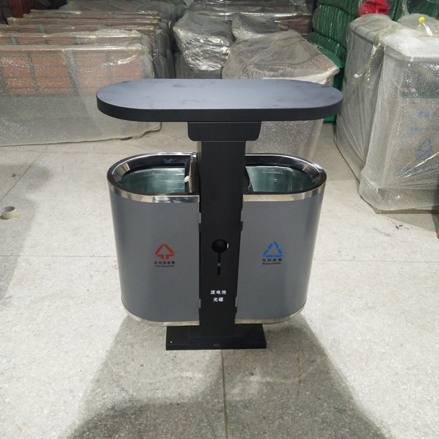 市政不銹鋼垃圾桶圖片015