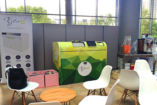 最新的人工智能垃圾桶能夠自動分類垃圾